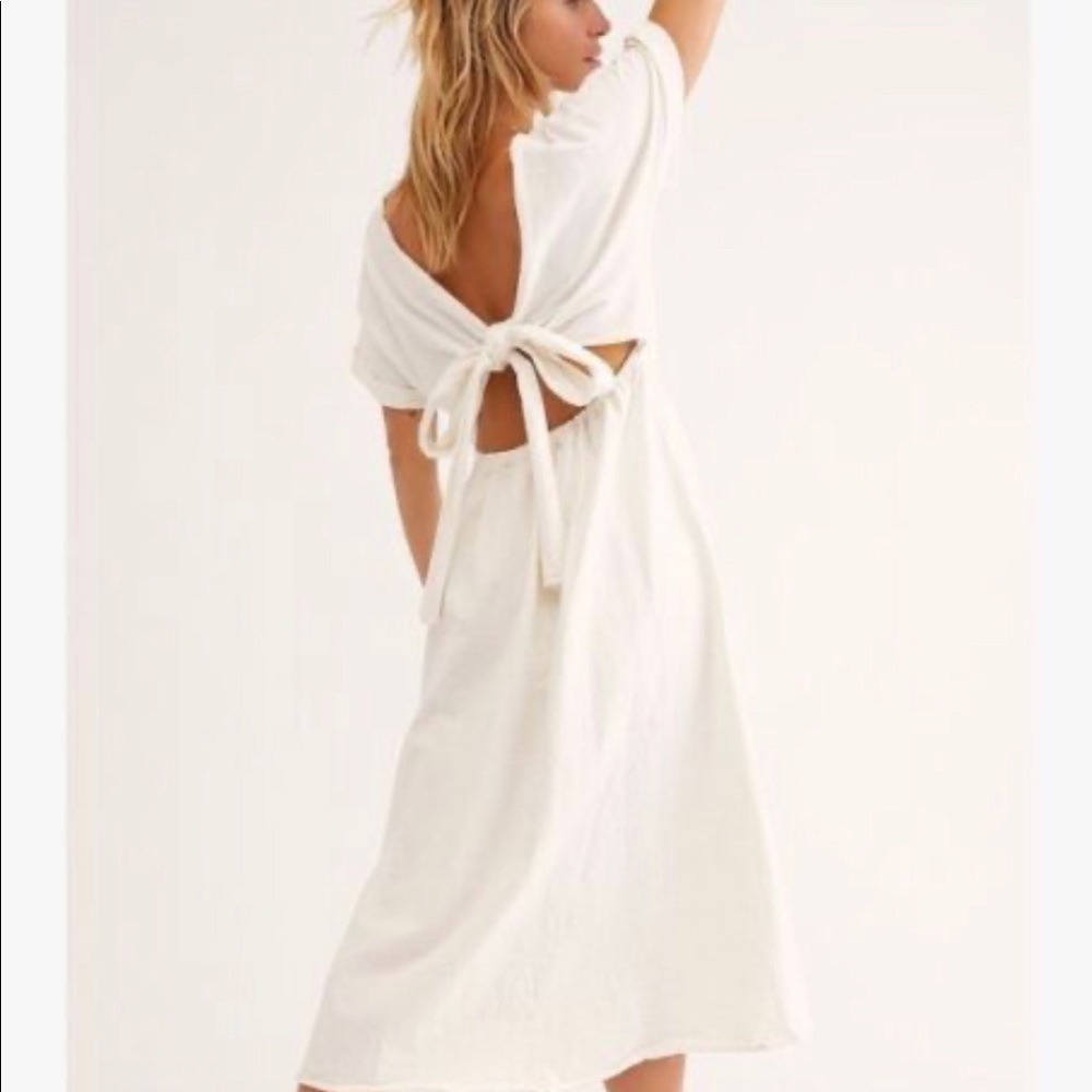 Free People FP Beach Sorrento MIDI Dress White